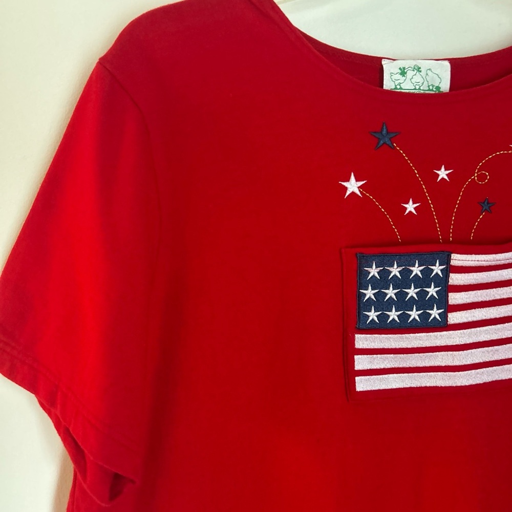 Red Patriotic Shift Dress - Women's - Picture 4 of 12